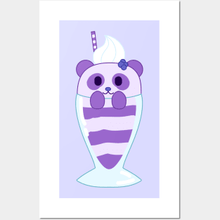 panda shake Posters and Art